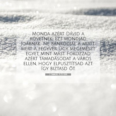2 Sámuel 11:25 KAR Bibliai verskép