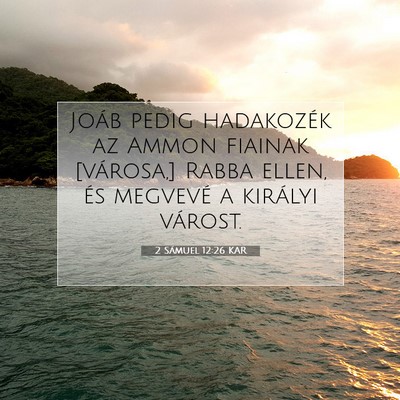 2 Sámuel 12:26 KAR Bibliai verskép