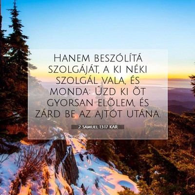 2 Sámuel 13:17 Bibliai vers magyarázata