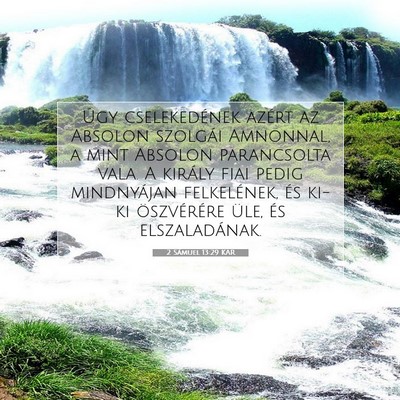 2 Sámuel 13:29 KAR Bibliai verskép