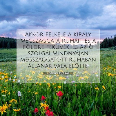 2 Sámuel 13:31 KAR Bibliai verskép