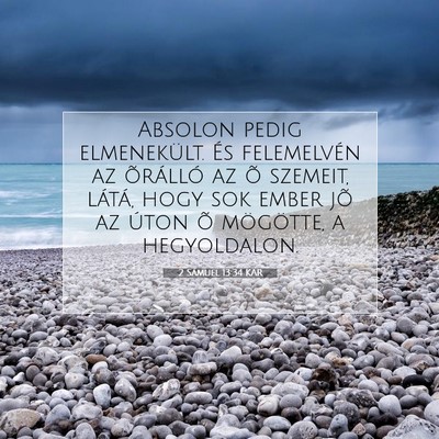2 Sámuel 13:34 KAR Bibliai verskép
