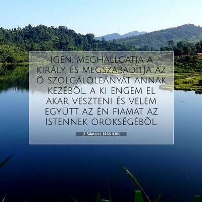 2 Sámuel 14:16 KAR Bibliai verskép