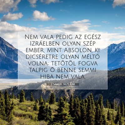 2 Sámuel 14:25 KAR Bibliai verskép