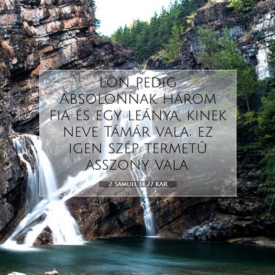 2 Sámuel 14:27 KAR Bibliai verskép