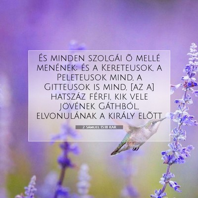 2 Sámuel 15:18 KAR Bibliai verskép