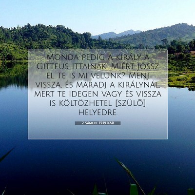 2 Sámuel 15:19 KAR Bibliai verskép