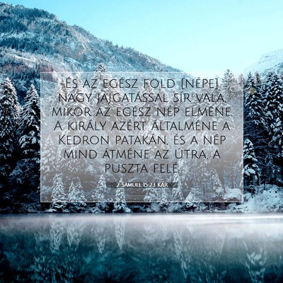 2 Sámuel 15:23 KAR Bibliai verskép