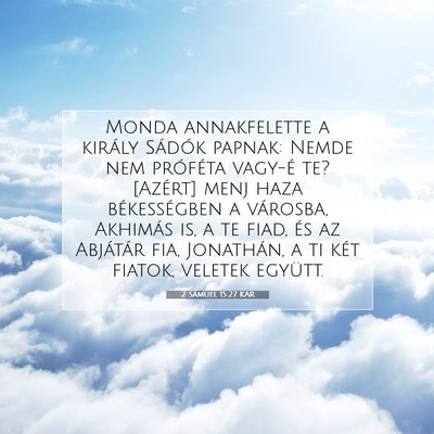 2 Sámuel 15:27 KAR Bibliai verskép