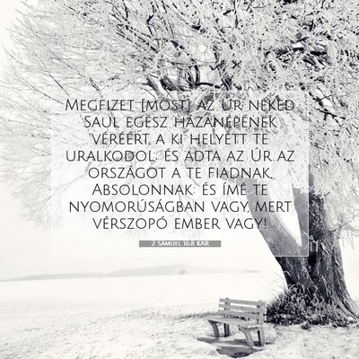2 Sámuel 16:8 KAR Bibliai verskép