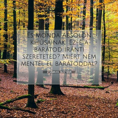 2 Sámuel 16:17 KAR Bibliai verskép