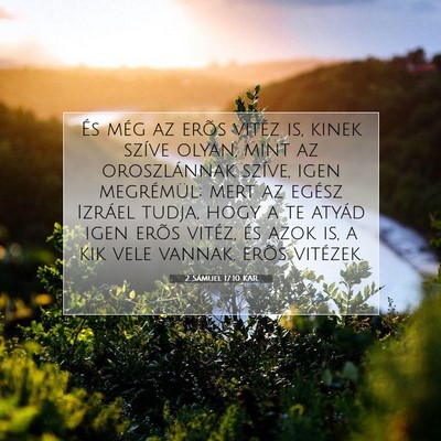 2 Sámuel 17:10 KAR Bibliai verskép