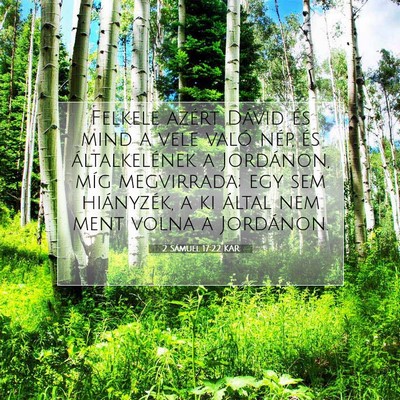 2 Sámuel 17:22 KAR Bibliai verskép