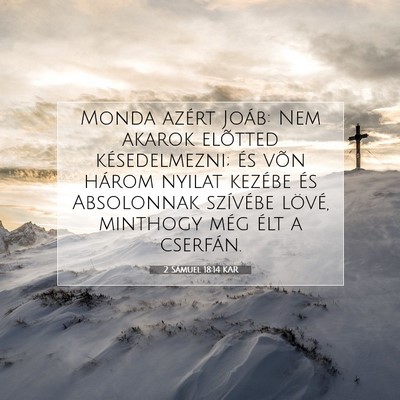 2 Sámuel 18:14 KAR Bibliai verskép