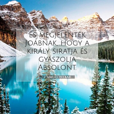 2 Sámuel 19:1 Bibliai vers magyarázata