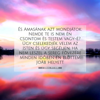 2 Sámuel 19:13 KAR Bibliai verskép