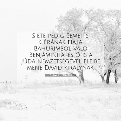 2 Sámuel 19:16 KAR Bibliai verskép