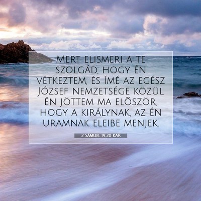 2 Sámuel 19:20 KAR Bibliai verskép