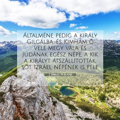 2 Sámuel 19:40 KAR Bibliai verskép