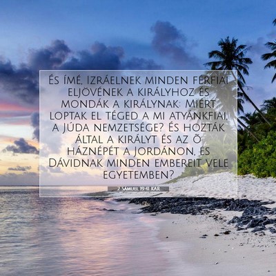 2 Sámuel 19:41 KAR Bibliai verskép