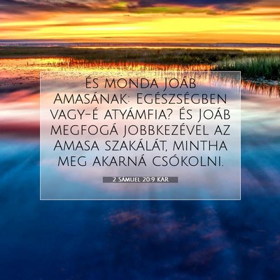 2 Sámuel 20:9 KAR Bibliai verskép
