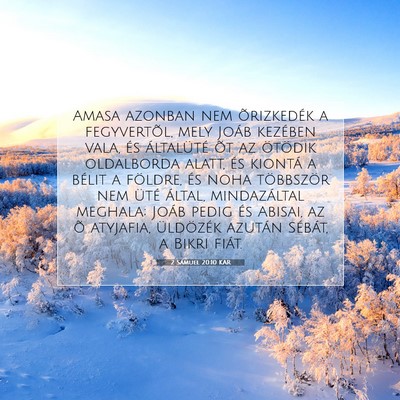 2 Sámuel 20:10 KAR Bibliai verskép