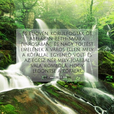 2 Sámuel 20:15 KAR Bibliai verskép