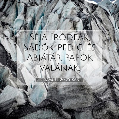 2 Sámuel 20:25 KAR Bibliai verskép