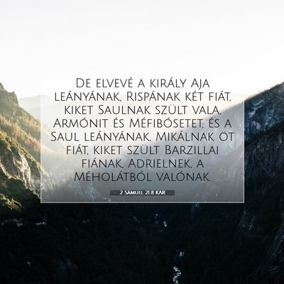2 Sámuel 21:8 KAR Bibliai verskép