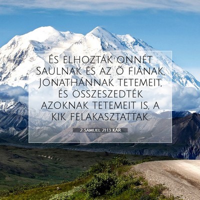 2 Sámuel 21:13 Bibliai vers magyarázata