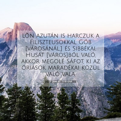 2 Sámuel 21:18 KAR Bibliai verskép