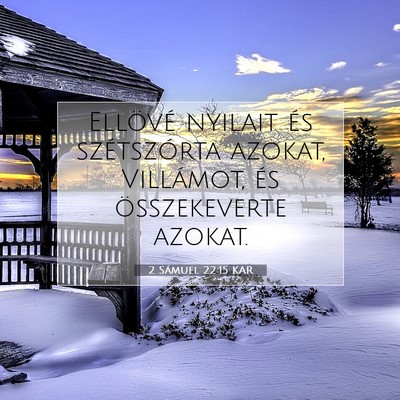 2 Sámuel 22:15 KAR Bibliai verskép
