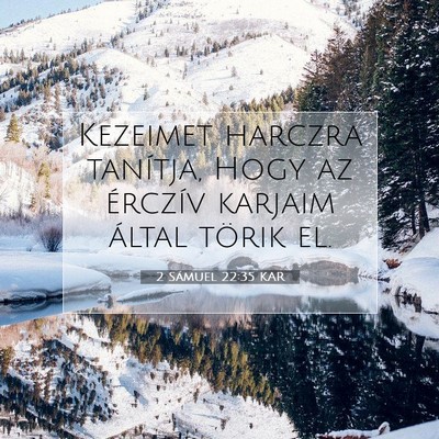 2 Sámuel 22:35 KAR Bibliai verskép