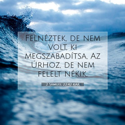 2 Sámuel 22:42 KAR Bibliai verskép