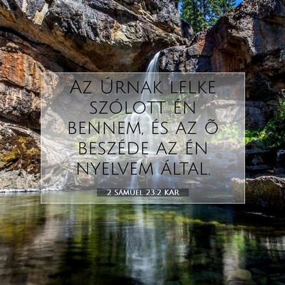2 Sámuel 23:2 KAR Bibliai verskép