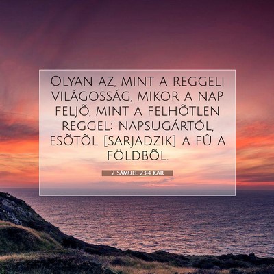 2 Sámuel 23:4 KAR Bibliai verskép