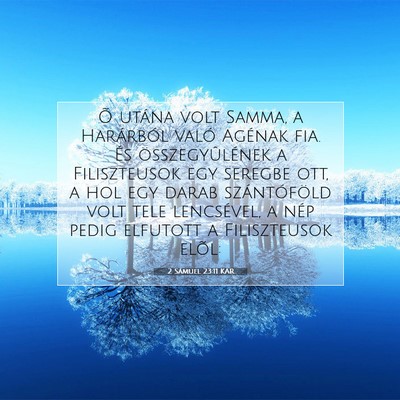 2 Sámuel 23:11 KAR Bibliai verskép