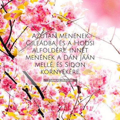 2 Sámuel 24:6 Bibliai vers magyarázata