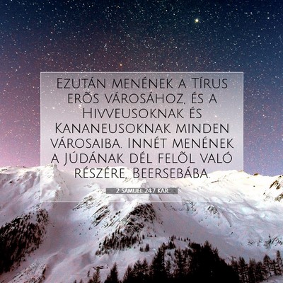 2 Sámuel 24:7 KAR Bibliai verskép