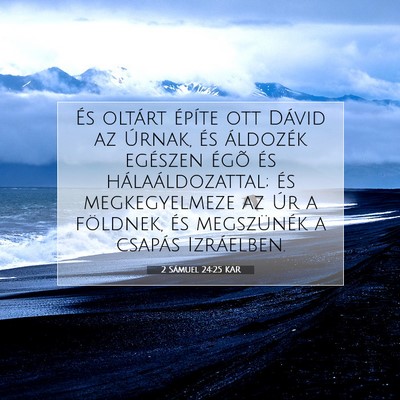 2 Sámuel 24:25 KAR Bibliai verskép