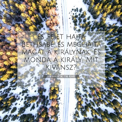 1 Királyok 1:16 Bibliai vers magyarázata