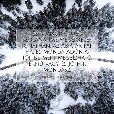 1 Királyok 1:42 Bibliai vers magyarázata