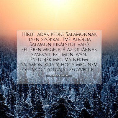 1 Királyok 1:51 Bibliai vers magyarázata