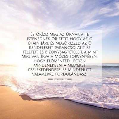 1 Királyok 2:3 KAR Bibliai verskép