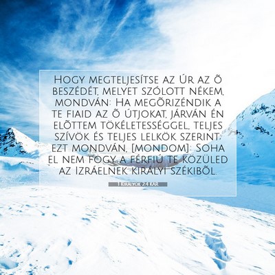 1 Királyok 2:4 KAR Bibliai verskép