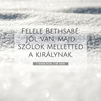 1 Királyok 2:18 Bibliai vers magyarázata