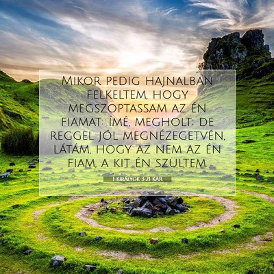 1 Királyok 3:21 Bibliai vers magyarázata