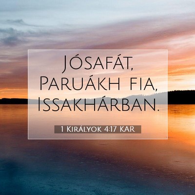 1 Királyok 4:17 Bibliai vers magyarázata
