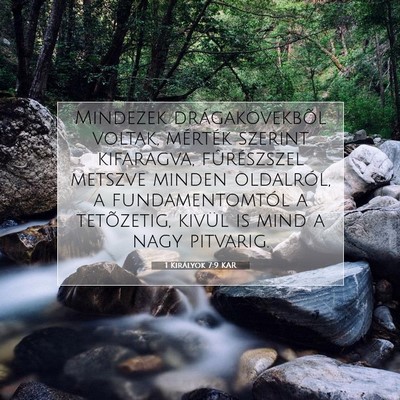 1 Királyok 7:9 KAR Bibliai verskép