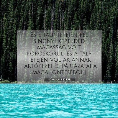1 Királyok 7:35 Bibliai vers magyarázata